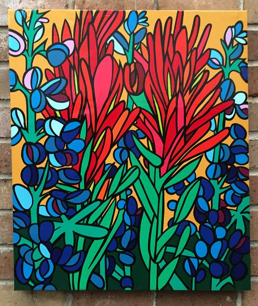 Indian Paintbrushes and Blue Bonnets #6